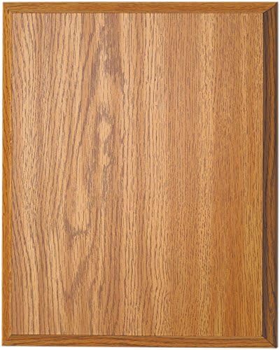 Ridgecrest Oak Finish Composite Wood Plaque, 12 by 15-inch - Blank Craft Wall Mounted Award Sign