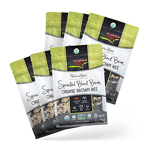 Floating Leaf Prairie Blend, Combination of Sprouted Black Bean, Brown Rice, Wild Rice, Hulled