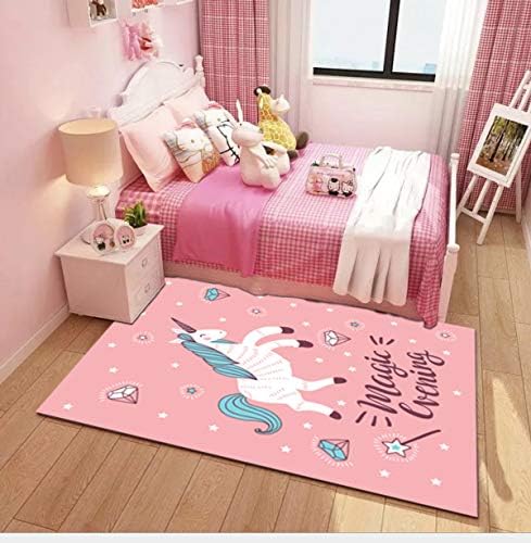 HB.YE Kids Play Mat 80x160cm Soft Unicorn Colorful Animal Rug