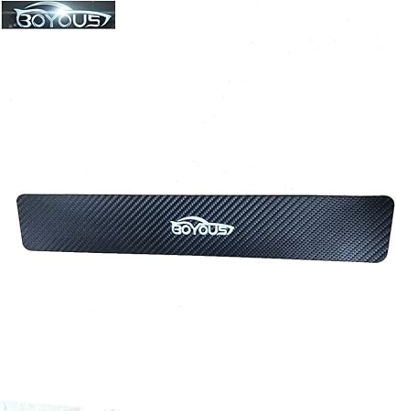 Amazon Boyous スカーボン調の革 スカッフプレート サイドステップ 車用内装パーツ 防キズ 防汚れ サイドステップ 車 バイク