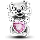 HONGRUI 925 Sterling Silver Charm for Women Bracelets and Necklace Fashion Bead Charms Clearance for Mother Daughter Sisters Friends Jewelry Gift