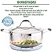 Kitchen Deluxe Veggie Steamer Basket - Large - Fits Instant Pot Pressure Cooker 3, 5, 6 Qt & 8 Quart - 100% Stainless Steel - Accessories Include Safety Tool + Julienne Peeler + eBook - For Instapot