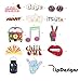 The Carefree Bee - 20 Groovy and Trippy Stickers for Water Bottles, Laptops (Series 4)
