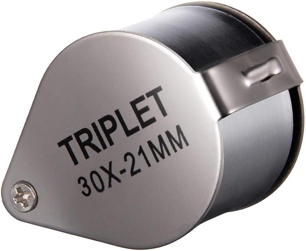 ???? Orcbee ???? _30x21mm Folding Jewelers Eye Loupe Magnifier Pocket Magnifying Glass Diamond