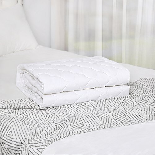 HOMFY Quilted Mattress Pad Queen, Cotton Mattress Cover with Deep