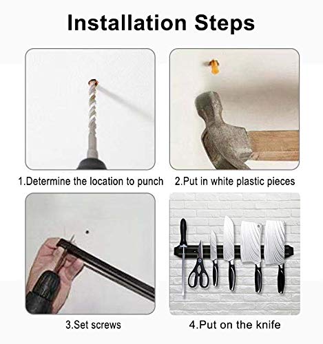 image for yuantongshun Magnetic Knife Strips,Magnetic Knife Holder Magnetic Bar 