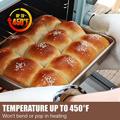 JOHO BAKING Deep Baking Pans Sets Nonstick,Baking Sheets for Oven