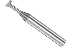 CoCud T Slot End Mill, 3 Flutes 0.24" Dia 0.04" Cutting Depth, Solid Carbide CNC Straight Milling Cutter - (Applications: for