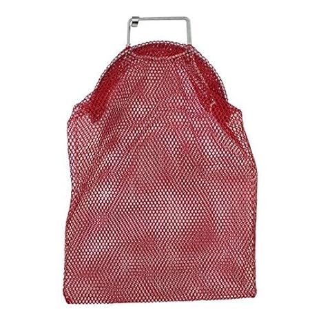 Scallops Mesh Catch Bag W Galvanized Wire Handle Nylon Scuba Dive Bag Abalone Bag Fish Bag For Diving Spearfishing Crab And Fish 24 Inch X 24 Inch Black Net Bag For Lobsters Duffles Outdoor