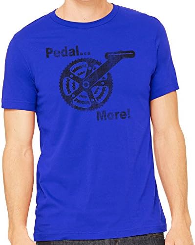 Pedal More Mountain Biking Downhill Mens Royal / Unisex T-shirt