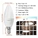 LUNSY E12 LED Candelabra Bulb, 60 Watt Equivalent, 600 Lumens Daylight White 5000K Chandelier Bulbs, Non-Dimmable, 12 Pack