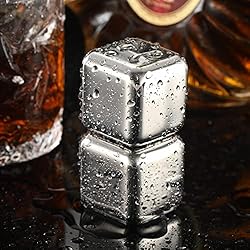 2 Large Whiskey Stones 64 cm³ (4 cu in) - Man Gift