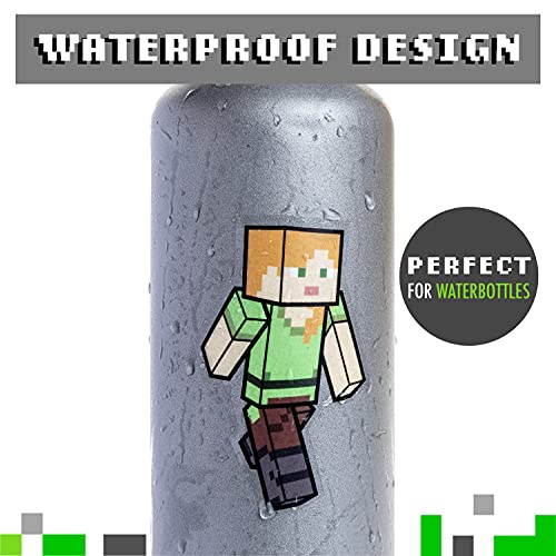 Paladone Minecraft Gadget Decals Includes 4 Sheets Removable Vinyl