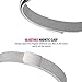 Oitom Alta HR Accessory Bands and Alta Band,New Fashion Stainless Steel Milanese Loop Wristband (2 Pack Silver+Champagne, Small 5.1