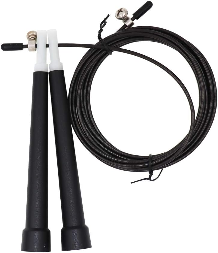 Indoor exercise bike Steel Wire Skipping Skip Adjustable Fitness Jump Rope，Length: 3m(Megenta)