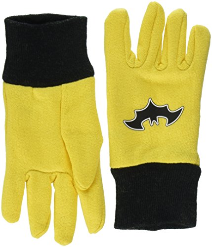 MidWest Quality Gloves SFB102T-T-AZ-6 Super Friends Batman Cotton Jersey Glove, Toddler, Yellow/Black