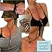 6 PCs Long Leather Velvet Bolo Tie Lariat Choker Necklace with Spike Beads for Women