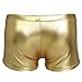 YiZYiF Men's Underwear Boxer Briefs Wetlook Shorts Underpants Gold Large