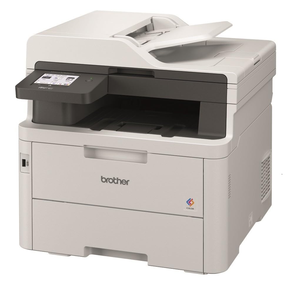 Brother MFCL3760CDW| Multifunzione LED a Colori | 26 ppm | Stampa Fronte/Retro|Display Touch 8,8 cm| USB, LAN e Wi-Fi |Cassetto da 250 fogli|ADF 50 fogli|Toner inclusi da 1000 pag