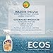 Earth Friendly Products ECOS Window Cleaner with Vinegar, 22 Fl Oz (Pack of 2)