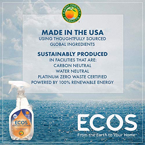 Earth Friendly Products Window Cleaner with Vinegar, 22 Oz