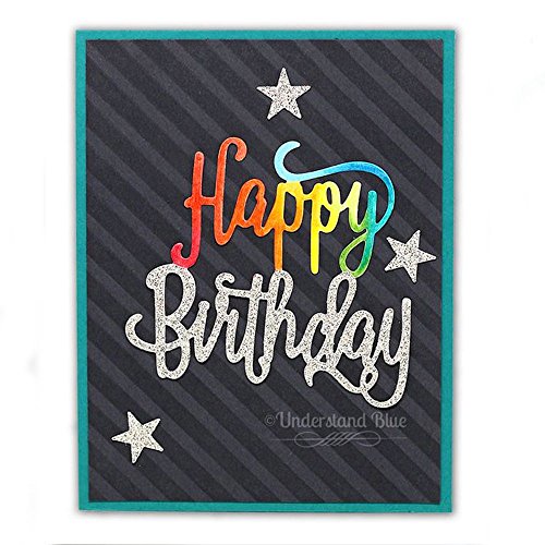 Metal Cutting Dies, Scrapbooking Photo, Album Decor, Stencil Template Paper Card Making, Embossing DIY Crafts Molds (Happy Birthday) - Thumbnail 6