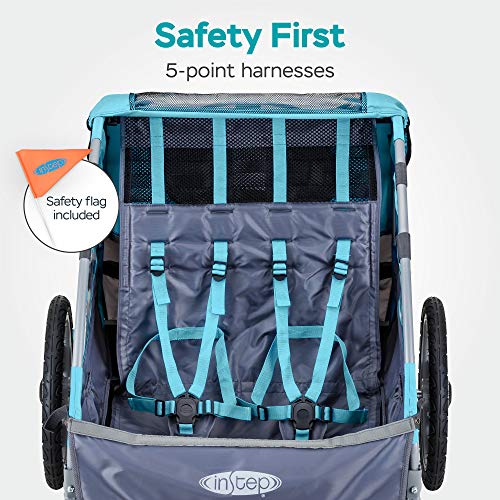 InStep Sync Kids Bike Trailer, Tow Behind Child Carrier, Foldable and