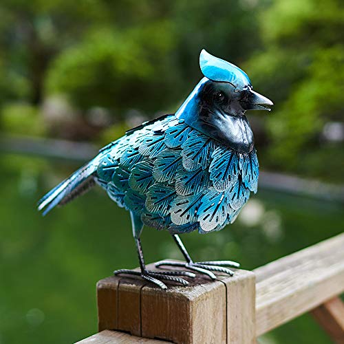 Bird Decor Garden Statue Outdoor Solar Light Yard Art Sculptures for Lawn Backyard Outside Decoration