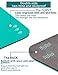 YAWHO Yoga Mat Fitness Mat Eco Friendly Material SGS Certified Ingredients TPE Specifications 72” x 26” Thickness 1/4-Inch Non-Slip Extra Large Yoga Mat with Carry Bag (Cyan)thumb 3