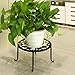 AISHN Metal Plants Stand Flowerpot Holder Iron Art Pot Holder, Flower Pot Supporting Indoor Outdoor Garden Pack of 4pcs with Different Size (Black)
