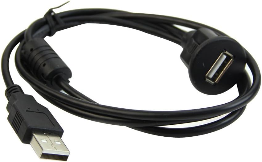 Itlovely 1M Car Dash Board Mount A Male to A Female USB 2.0 Socket Extension Panel Cable