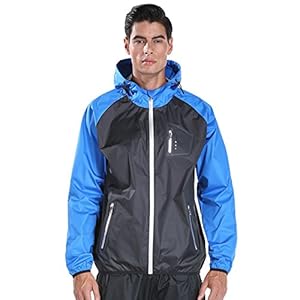 Cody Lundin Mannen Sauna Pak Gewichtsverlies Pak Fitness Pak Gym Hooded zwart Jas voor Mannen
