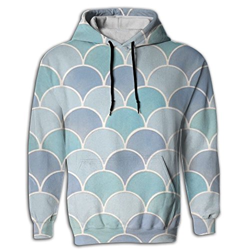 Men's Hoodie Fashion Sweatshirt Underground Mermaid Tail Scale University