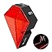 OxyLED Bike Light,USB Rechargeable Bicycle Tail Light, Mountain Bike Tail Light, Cycle Tail Light, LED Bike Tail Light,8 LED Taillight & 2 Laser Safety Warning Lines,3 Light Modes,1000 mAh Battery