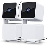 WYZE Cam Pan v3 Indoor/Outdoor IP65-Rated 1080p Pan/Tilt/Zoom Wi-Fi Smart Home Security Camera with Color Night Vision, 2-Way Audio, Compatible with Alexa &amp; Google Assistant, White, 2-Pack (Renewed)