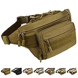 SUNVP Military Fanny Pack Tactical Waist Bag Pack Waterproof Hip Belt Bag Pouch for Hiking Climbing Outdoor Bumbag