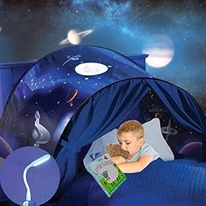 Mgee Kindertent Speeltent Bed Tent Eenhoorn Voor Kinderen, Opvouwbare Indoor Pop-Up Tent Voor Slaapkamerdecoratie…
