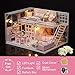 CUTEBEE Dollhouse Miniature with Furniture, DIY Dollhouse Kit Plus Dust Proof and Music Movement, 1:24 Scale Creative Room Idea (Girlish Dream)