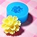 042LBH Flower Cluster Cameo Silicone Push Mold - Miniature Food, Sweets, Jewelry, Charms (Clay Resin Gum Paste Fondant)