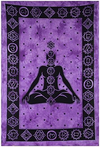 Indian Seven Chakra Twin Hippie Décor Wall Hanging Bed Cover Art