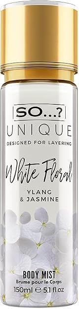 SO Unique White Floral Body Mist Fragrance Spray 150ml Womens Floral Woody Musky view 1