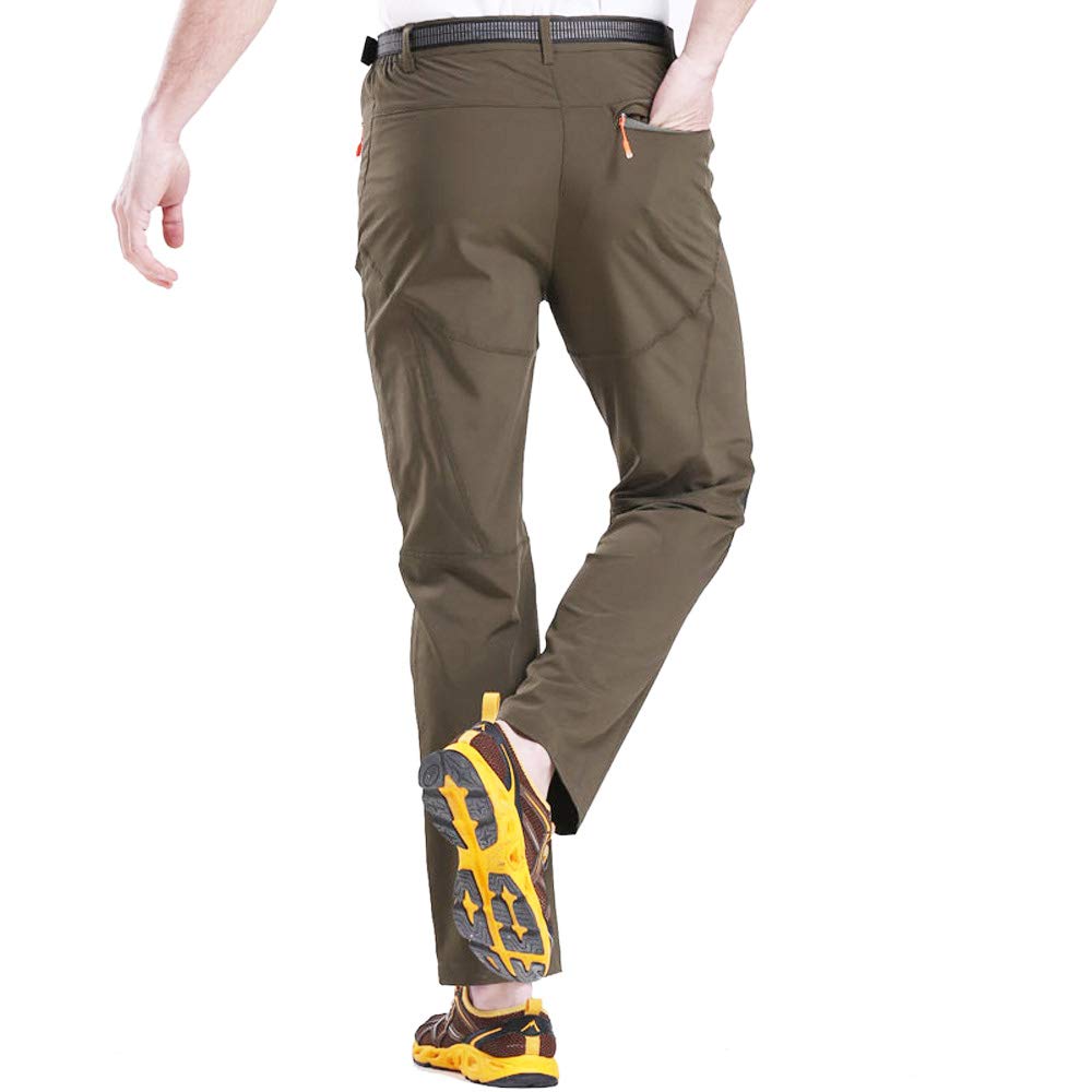 CHLNIX Pantaloni da Trekking Quick Dry da Uomo Pantaloni da Trekking  Elasticizzati Leggeri con Cintura per attività allaperto Uomo Abbigliamento  berjaya.edu.my