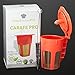 24K Gold Reusable K-Carafe Filter Bundle, Coffee K-Cup for Keurig 2.0, Compatible w/ Carafe 2.0 Coffee Machines, Keurig Filter, Keurig Carafe K Cups, Keurig 2.0 Reusable Coffee Filter + Cleaning Brush