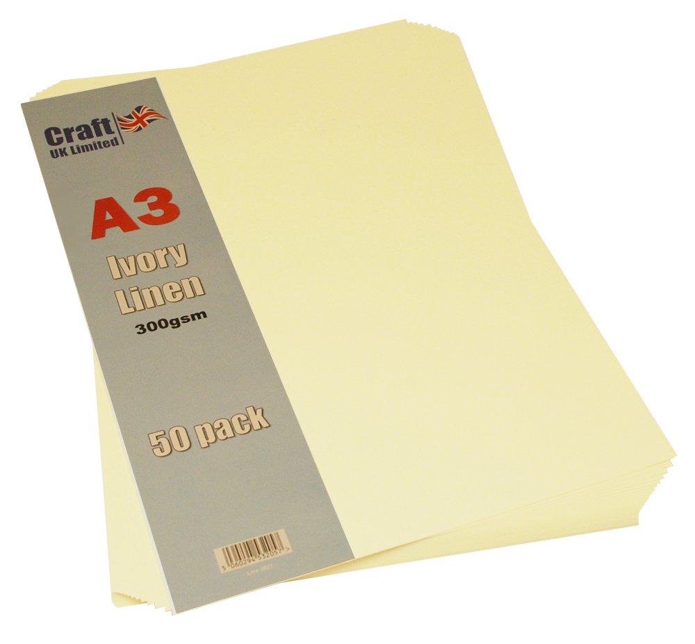 A3 Ivory Linen 300 GSM