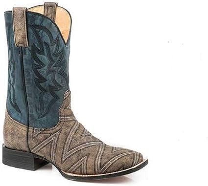 botas vaqueras cuadradas de hombre