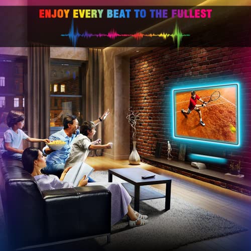 Led Strip Lights 65.6ft (2 Rolls of 32.8ft) 360 Lamp Beads Smart Light Strips with App Control RGB Led Lights for Bedroom，Music Sync Color Changing Lights for Room Party