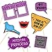 Bat Mitzvah Photo Booth Props - DIY Kit: Banners, Signs, Glasses, Mustaches, Jewish Phrases, Etc - Girl, Scrapbook or Party Favors Idea - Decorations Supplies - 26 pcs for Multiple Booths