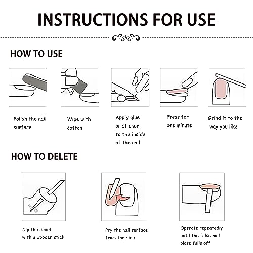 24 Pcs Black Nails Halloween Press on Nails Medium Length Fake Nails Almond RIICFDD False Nails with Red Rose and Skull Pattern Design Full Cover Horror Stick on Nails for Women and Girls - Image 7