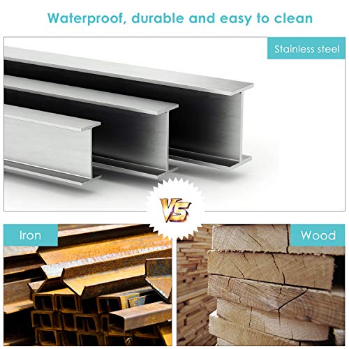 Homfa LED Lighted Bathroom Mirror 30L x 26H inch Medicine