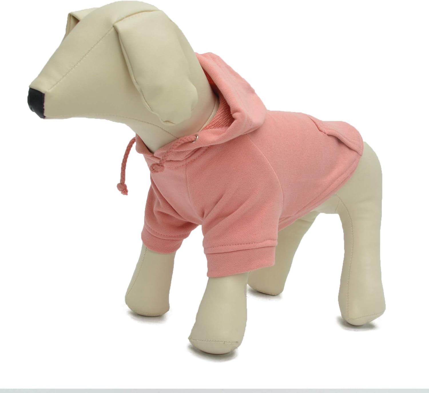 Pet Clothing Clothes Dog Coat Hoodies Winter Autumn Sweatshirt for Small Middle Large Size Dogs 11 Colors 100% Cotton 2018 New (L, Lotus Pink)